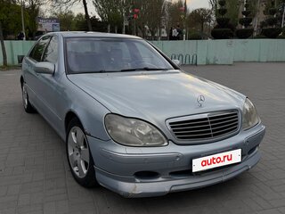 2001 Mercedes-Benz S-Класс 320 Long IV (W220), голубой, 590000 рублей, вид 2