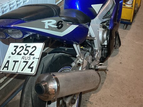 1999 Yamaha YZF-R6, синий, 375000 рублей, вид 3