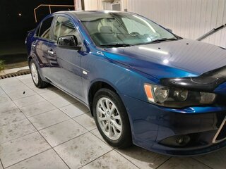 2014 Mitsubishi Lancer X Рестайлинг, синий, 730000 рублей, вид 1