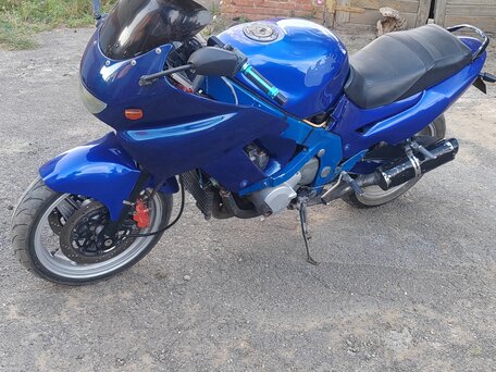 1993 Kawasaki ZZR 600, синий, 200000 рублей, вид 1
