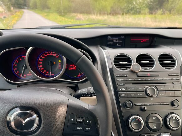 2010 Mazda CX-7 I Рестайлинг, белый, 1190000 рублей - вид 8
