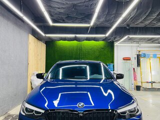 2019 BMW 5 серии 520d xDrive VII (G30/G31/G38), синий, 3800000 рублей, вид 3