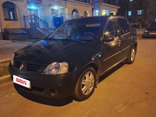 2009 Renault Logan I, чёрный, 500000 рублей, вид 4