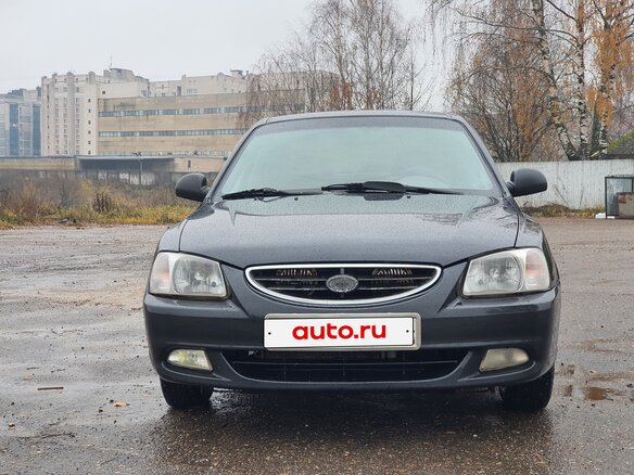 2008 Hyundai Accent ТагАЗ II, чёрный - вид 1