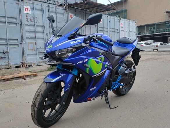 2017 Yamaha YZF-R3, синий, 499000 рублей - вид 4