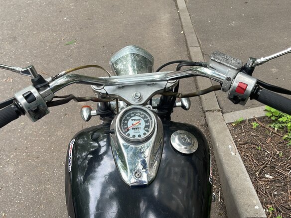 1996 Yamaha XVS400 Drag Star, чёрный, 260000 рублей