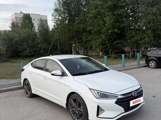 2019 Hyundai Elantra VI (AD) Рестайлинг, белый, 1650000 рублей, вид 2
