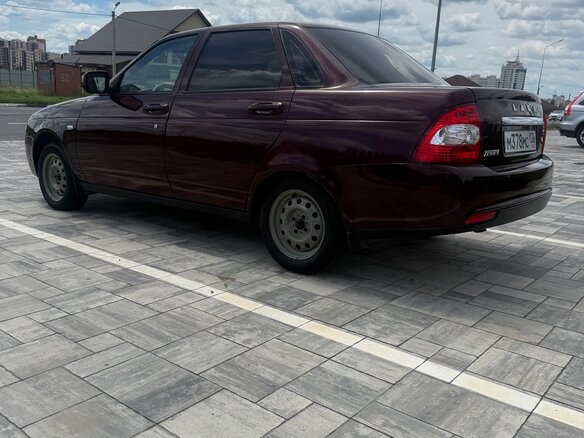 2008 Lada (ВАЗ) Priora I, пурпурный, 310000 рублей - вид 6