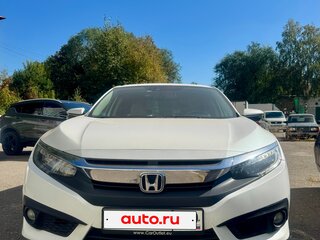 2018 Honda Civic X Рестайлинг, белый, 1690000 рублей, вид 3