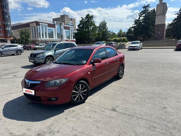 2008 Mazda 3 I (BK) Рестайлинг, красный, 450000 рублей