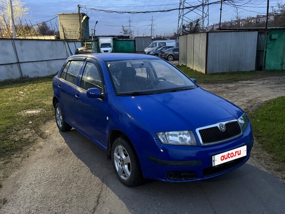 2007 Skoda Fabia I Рестайлинг, синий, 290000 рублей - вид 1
