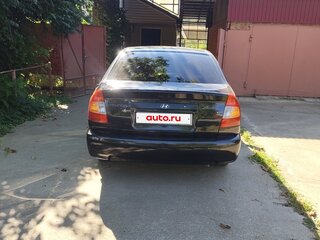 2007 Hyundai Accent ТагАЗ II, чёрный, 480000 рублей, вид 5