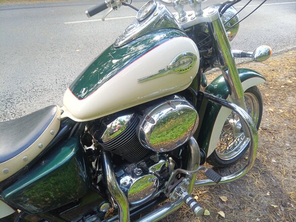 1998 Honda Shadow 400, зелёный, 290000 рублей - вид 4