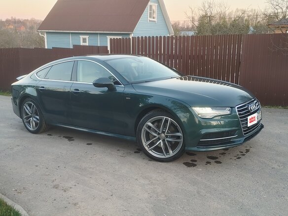 2017 Audi A7 I (4G) Рестайлинг, зелёный, 2845000 рублей - вид 2