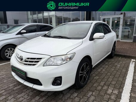 2013 Toyota Corolla X (E140, E150) Рестайлинг, белый, 1192000 рублей, вид 1