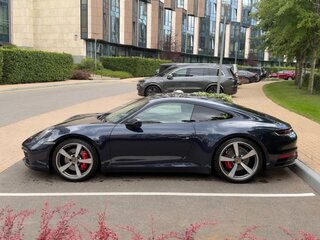 2019 Porsche 911 Carrera 4S VIII (992), синий, 13250000 рублей, вид 4
