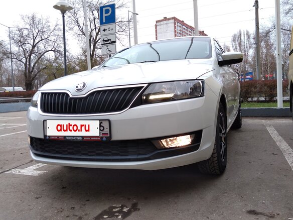 2019 Skoda Rapid I Рестайлинг, белый, 1330000 рублей