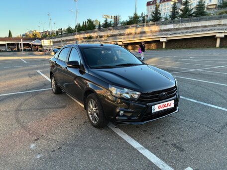 2016 Lada (ВАЗ) Vesta I, чёрный, 930000 рублей, вид 3