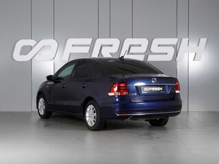 2017 Volkswagen Polo V Рестайлинг, синий, 1249000 рублей, вид 2