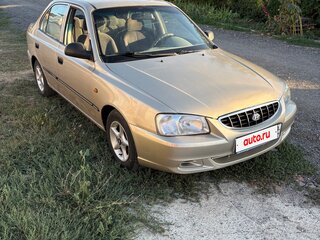 2002 Hyundai Accent ТагАЗ II, бежевый, 230000 рублей, вид 3