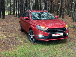2019 Lada (ВАЗ) Vesta SW I, красный, 899000 рублей, вид 3