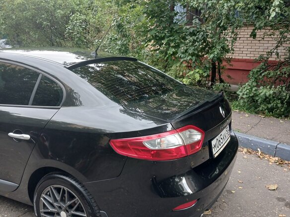 2013 Renault Fluence I Рестайлинг, чёрный - вид 2