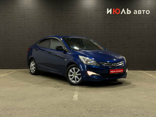 2014 Hyundai Solaris I Рестайлинг, синий, 890000 рублей, вид 3