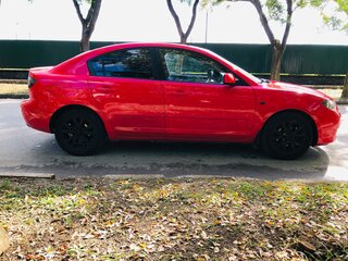 2006 Mazda 3 I (BK) Рестайлинг, красный, 470000 рублей, вид 4