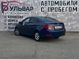 2016 Hyundai Solaris I Рестайлинг, синий, 990000 рублей, вид 4