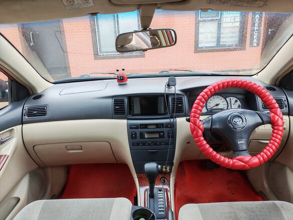 2001 Toyota Allex I, красный, 600000 рублей - вид 6