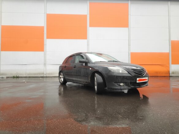 2005 Mazda 3 I (BK), чёрный, 320000 рублей - вид 1