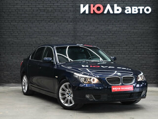 2007 BMW 5 серии 523i V (E60/E61) Рестайлинг, синий, 1270000 рублей, вид 3