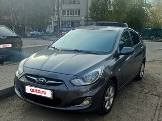2011 Hyundai Solaris I, чёрный, 610000 рублей, вид 1
