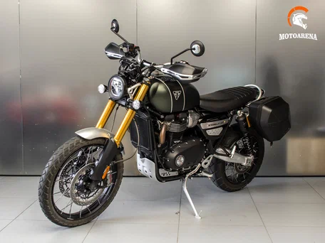 2021 Triumph Scrambler, зелёный, 1501473 рублей, вид 3