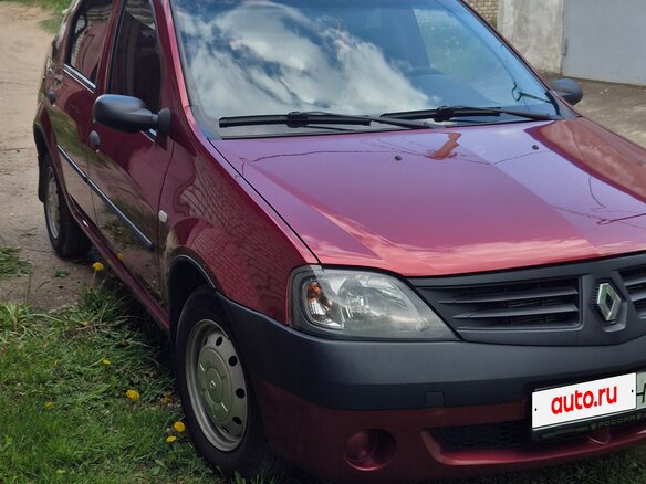 2009 Renault Logan I, красный - вид 1