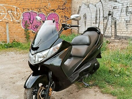 2005 Suzuki Burgman (SkyWave) 400, чёрный, 200000 рублей, вид 1