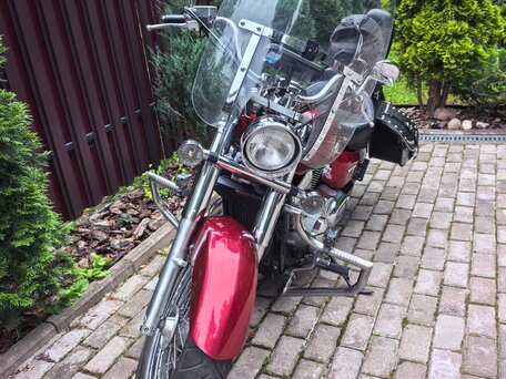 2005 Honda Shadow 750, красный, 980000 рублей, вид 2