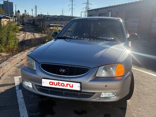 2004 Hyundai Accent ТагАЗ II, серебристый, 350000 рублей, вид 1