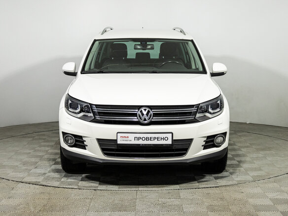 2012 Volkswagen Tiguan I Рестайлинг, белый, 1199585 рублей - вид 1