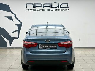 2013 Kia Rio 4-speed III, голубой, 870000 рублей, вид 4