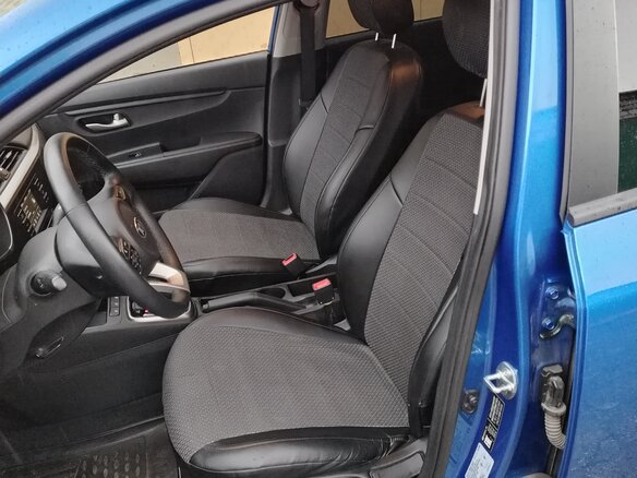 2021 Kia Rio X IV Рестайлинг, синий, 1850000 рублей - вид 9