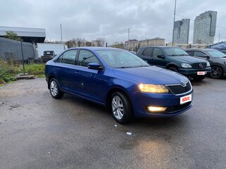 2018 Skoda Rapid I Рестайлинг, синий, 1300000 рублей, вид 4