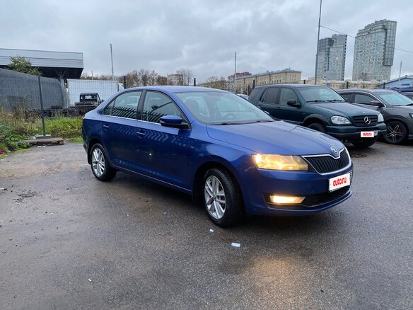 2018 Skoda Rapid I Рестайлинг, синий, 1300000 рублей - вид 3