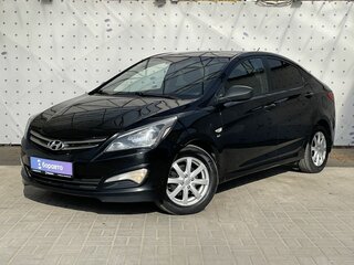 2014 Hyundai Solaris I Рестайлинг, чёрный, 990000 рублей, вид 1