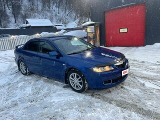 2006 Mazda 6 I (GG) Рестайлинг, синий, 430000 рублей, вид 1