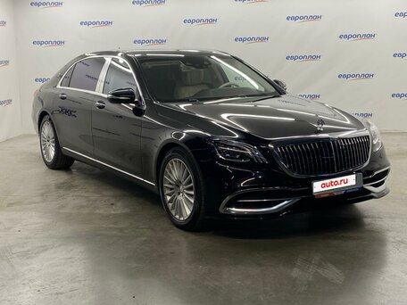 2019 Mercedes-Benz Maybach S-Класс 560 I (X222) Рестайлинг, чёрный, 7600000 рублей, вид 2
