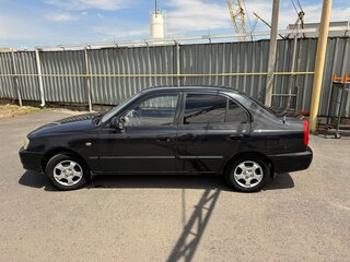 2008 Hyundai Accent ТагАЗ II, чёрный, 450000 рублей, вид 4