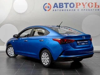 2021 Hyundai Solaris II Рестайлинг, синий, 1358000 рублей, вид 2