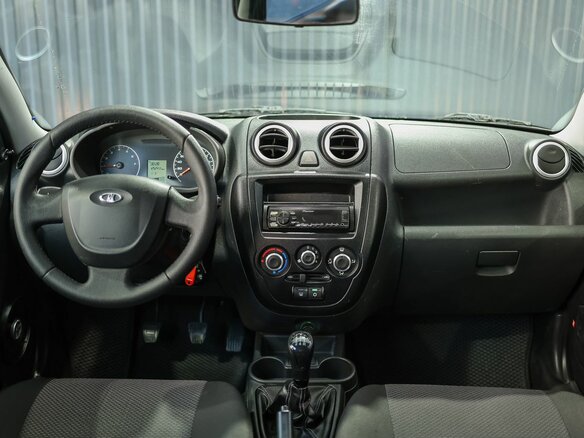 2014 Lada (ВАЗ) Granta I, чёрный, 469000 рублей - вид 7