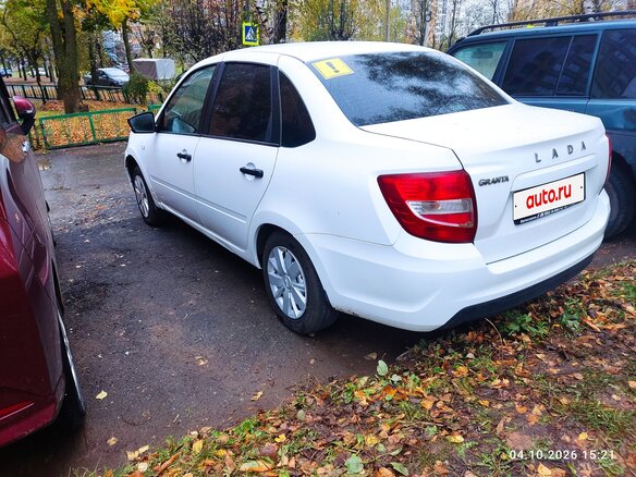 2019 Lada (ВАЗ) Granta I Рестайлинг, белый, 430000 рублей - вид 6